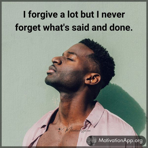 I forgive