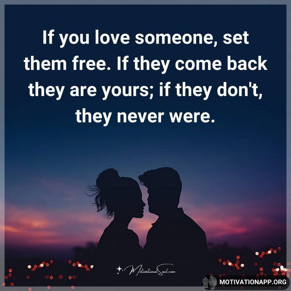 If you love someone