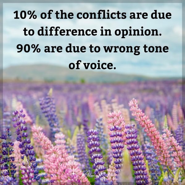 Quote: 10% of the
conflicts are
due to difference
in