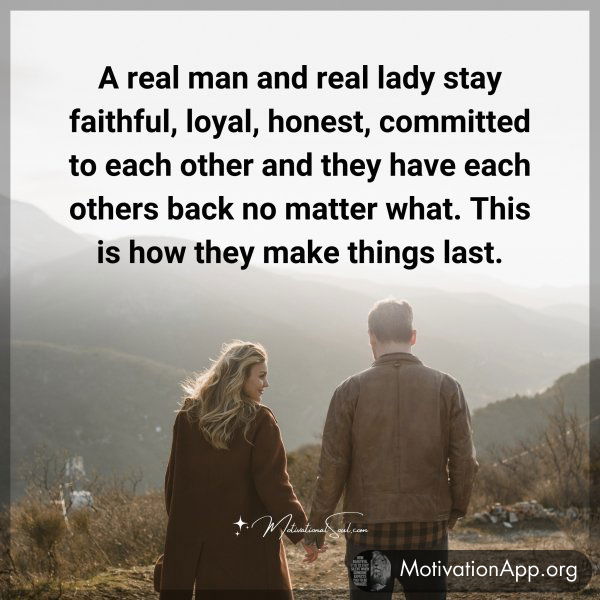 A real man and