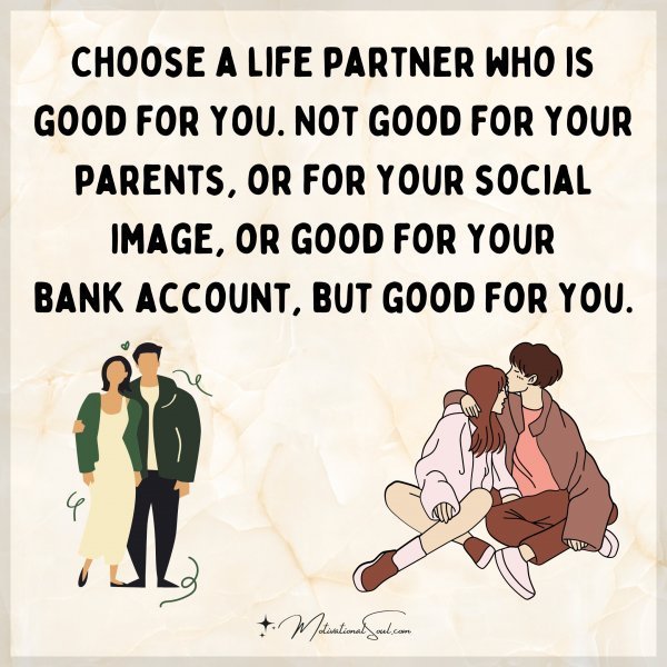 Choose a life partner