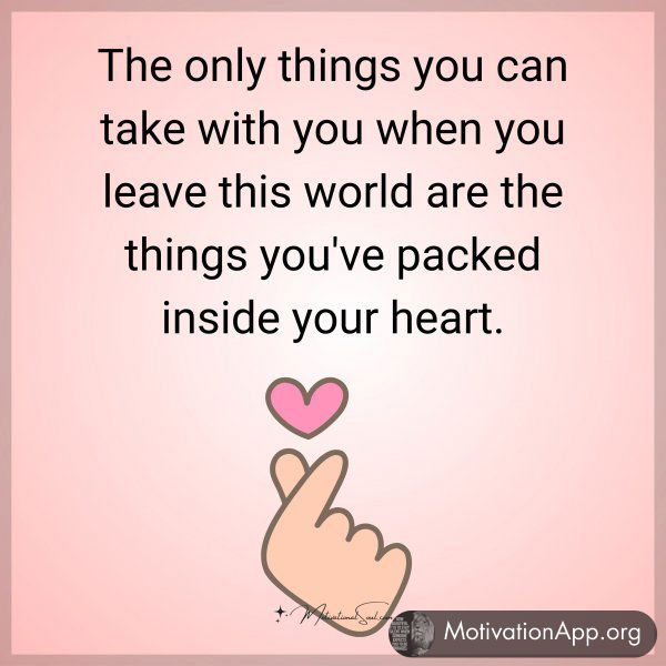 The only things you