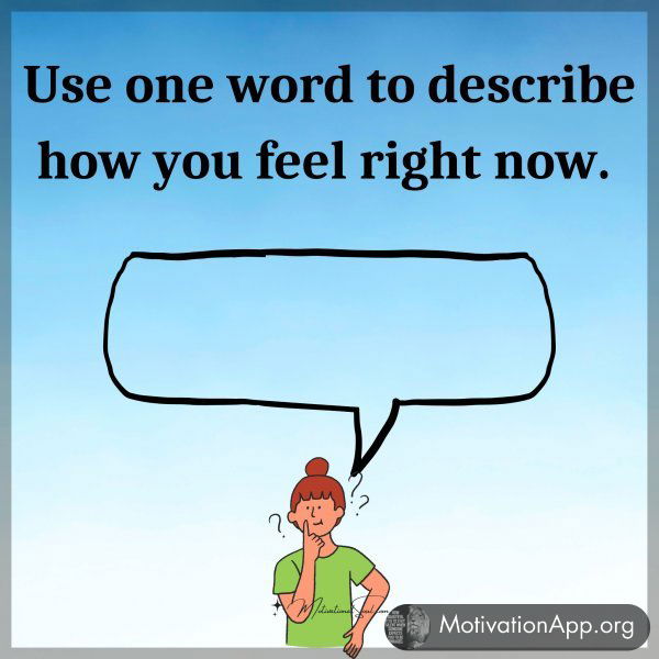 Use one word to