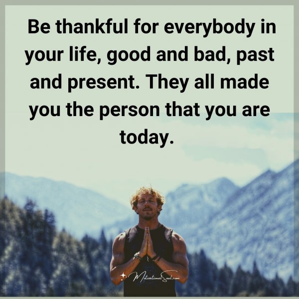 Be thankful