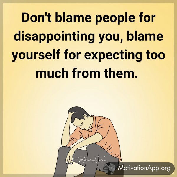 Don't blame