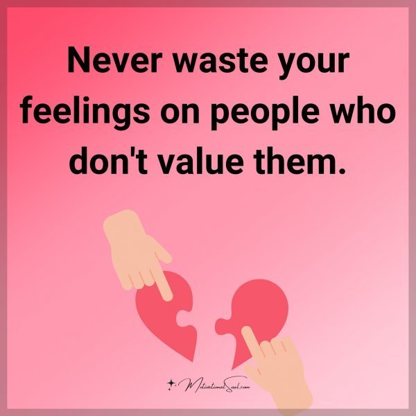 Never waste