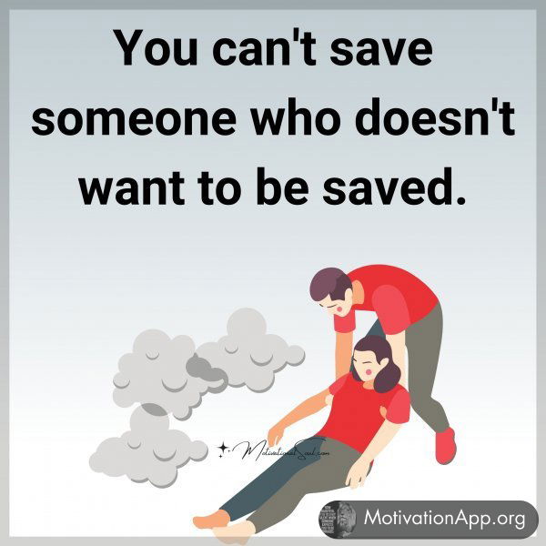 You can't save