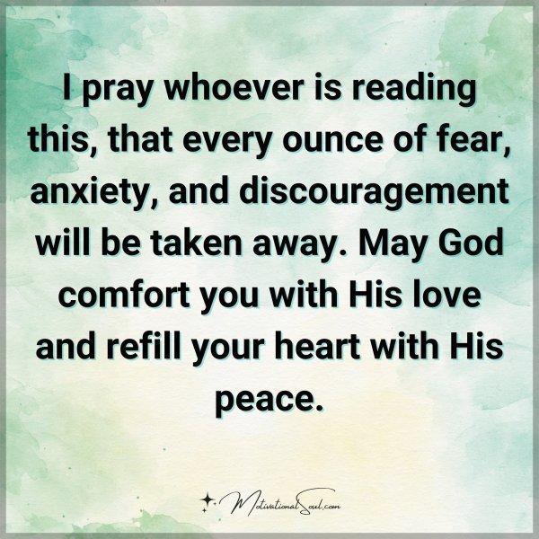 Quote: I pray whoever
is reading this,
that every ounce of