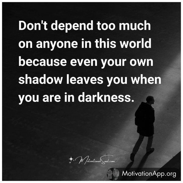 Don't depend