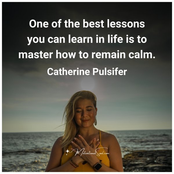 Quote: One of the
best lessons
you can learn
in life is to