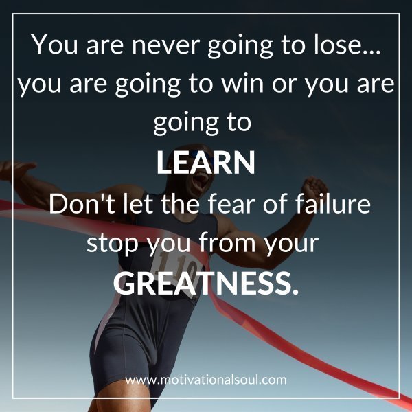 Quote: You are never
going to lose…
you are going to win