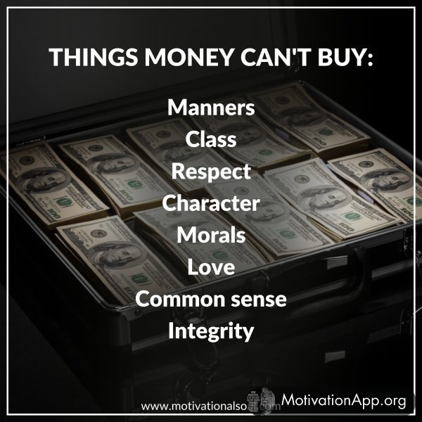 THINGS MONEY