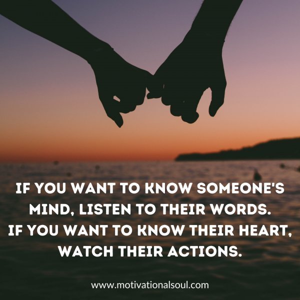 If you want to know someone's