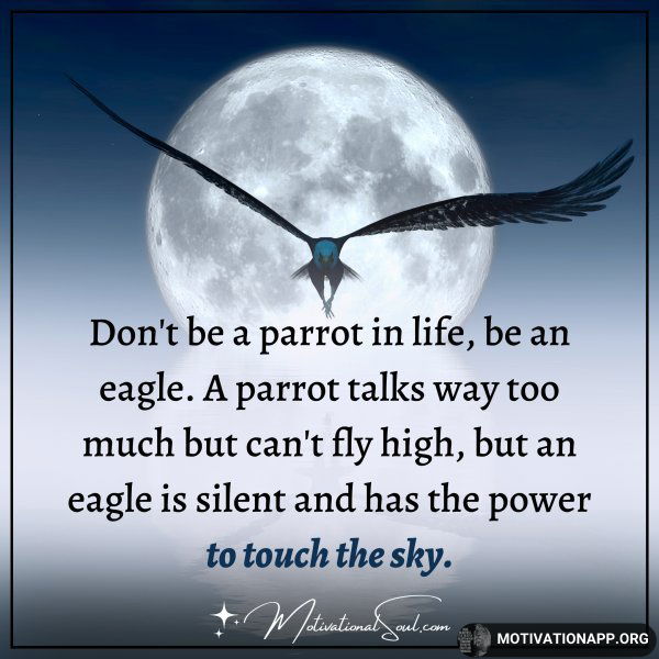 Don't be a parrot