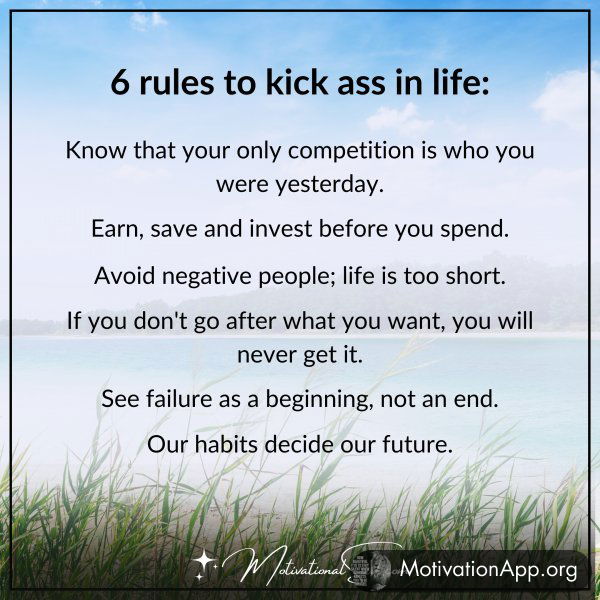 6 RULES TO