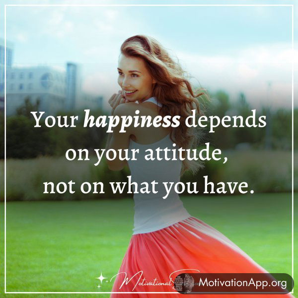 Happiness depends