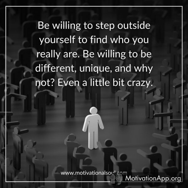 Be willing to