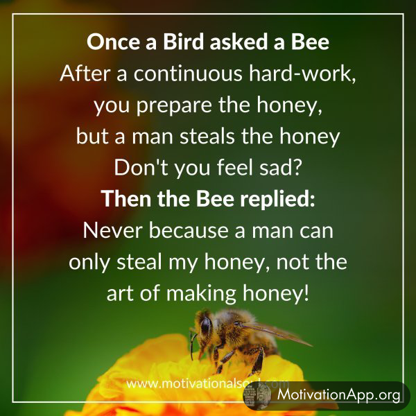 Once a Bird asked a Bee