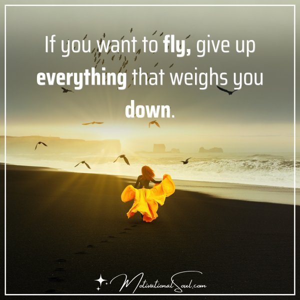IF YOU WANT TO FLY
