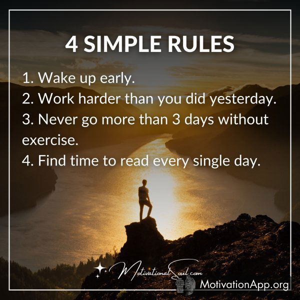 4 SIMPLE RULES