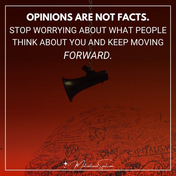 OPINIONS ARE NOT FACTS.