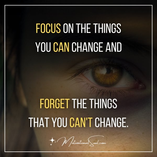 FOCUS ON THE THINGS