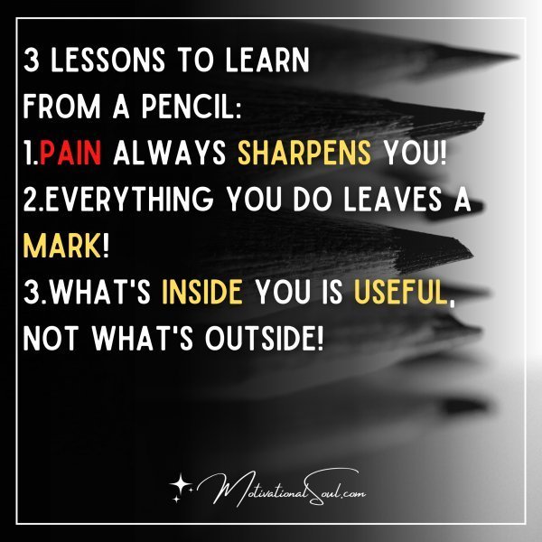 3 LESSONS TO LEARN