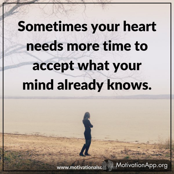 Sometimes your heart needs