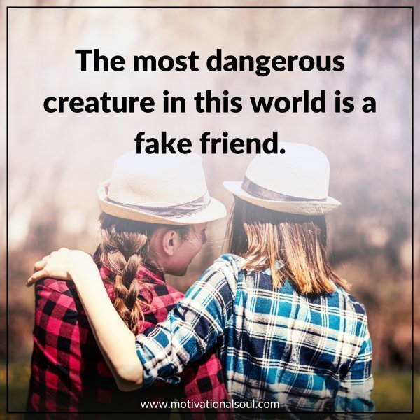 Quote: THE MOST DANGEROUS
CREATURE IN THIS WORLD
IS A FAKE