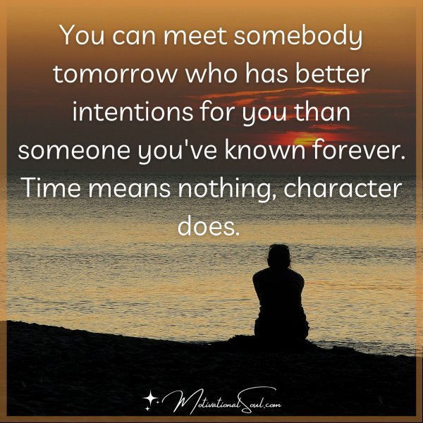 You can meet somebody