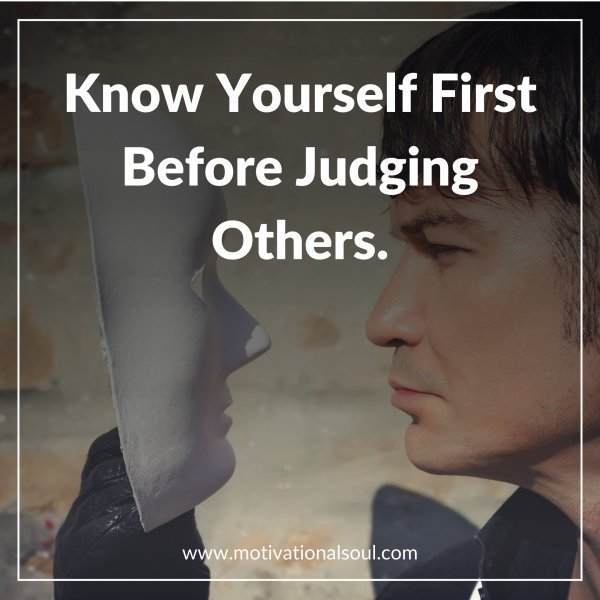 Know Yourself First