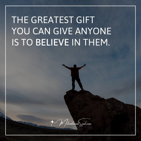 THE GREATEST GIFT