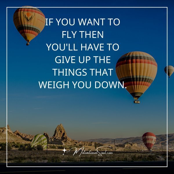 IF YOU WANT TO FLY THEN