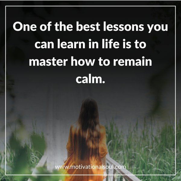 Quote: One of the best lessons you
can learn in life is to