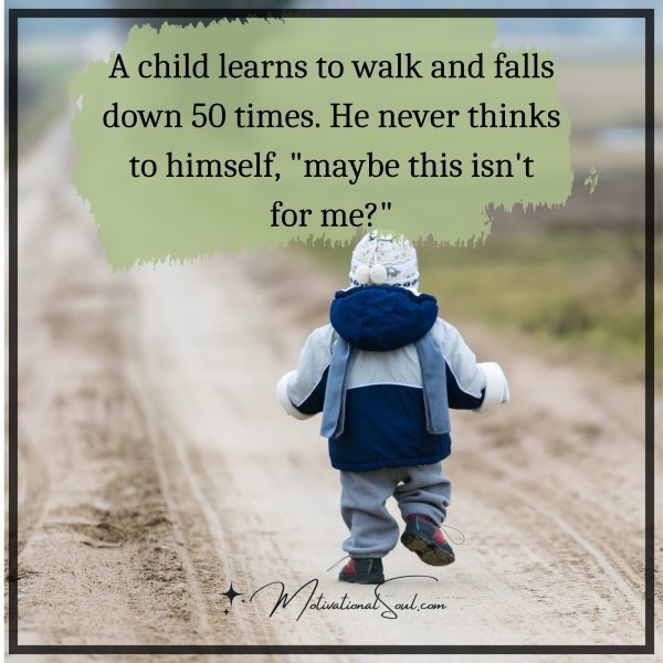 A child learns to walk and falls