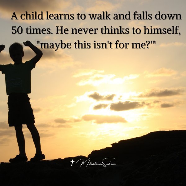 A child learns to walk and falls