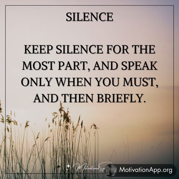 SILENCE