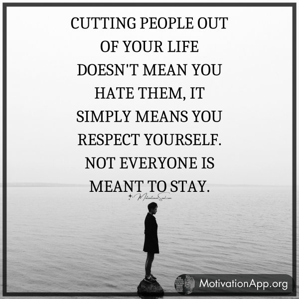 CUTTING PEOPLE OUT