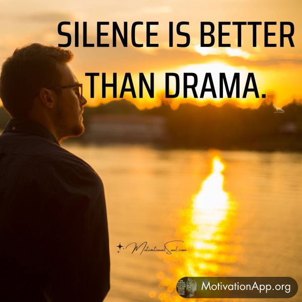 SILENCE IS BETTER