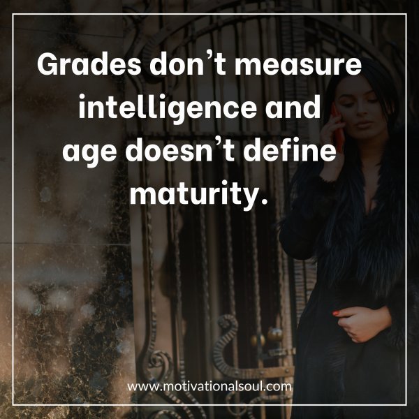 Grades don't measure