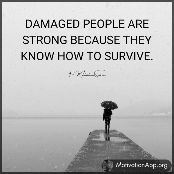 DAMAGED PEOPLE ARE STRONG