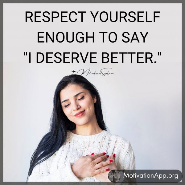 RESPECT YOURSELF