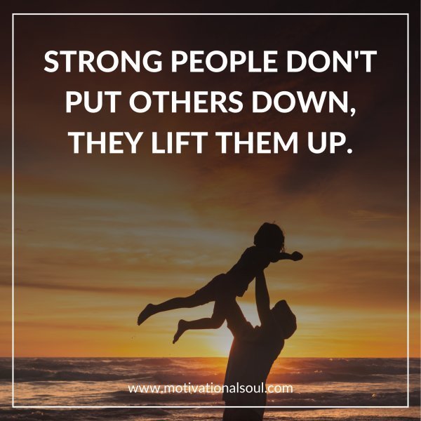 STRONG PEOPLE DON'T
