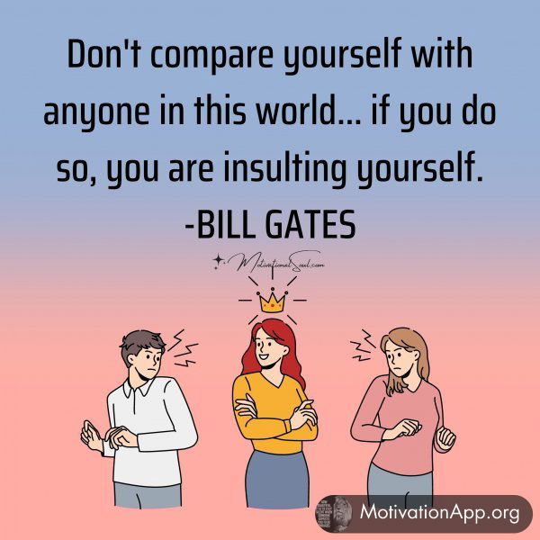 Don't compare