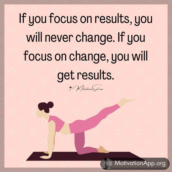 If you focus on