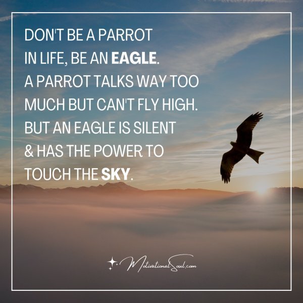 Don't be a parrot