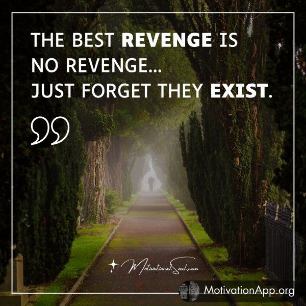 THE BEST REVENGE IS