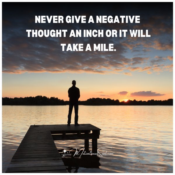 Never give a negative