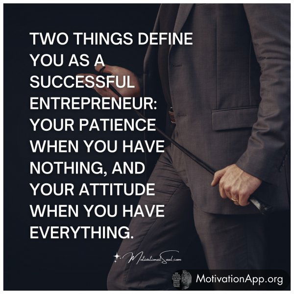 TWO THINGS DEFINE YOU