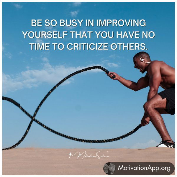 BE SO BUSY